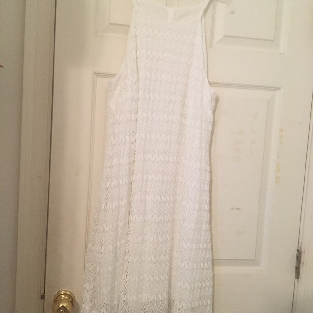 White lace dress